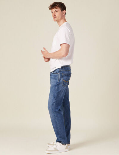 Jeans regular 5 poches denim double stone homme
