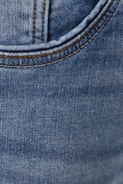 Jeans homme slim effet used denim double stone homme