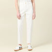 Jeans mom 7/8ème denim blanc femme