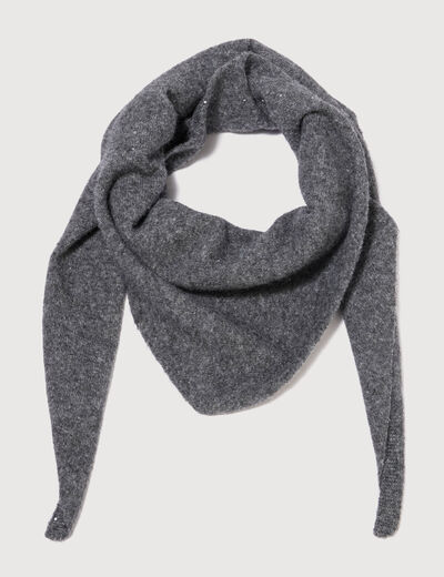 &Eacute;charpe gris clair femme
