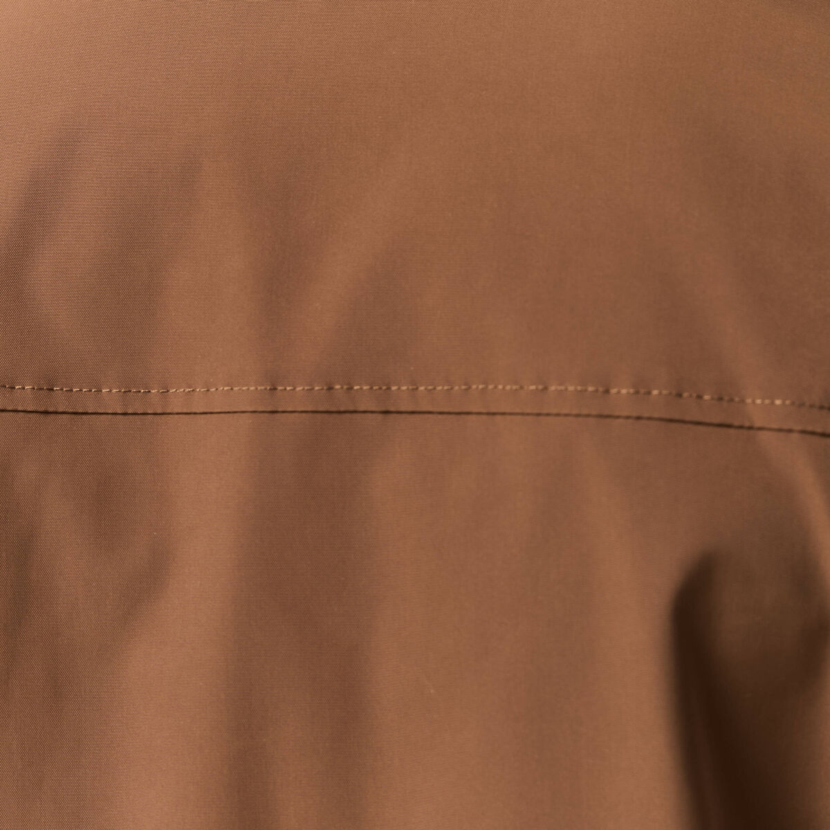 Blouson zippé col montant marron homme