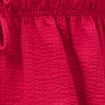 D&eacute;bardeur col v n&oelig;uds en coton rouge clair femme