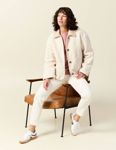 Pull manches longues rose pastel femme