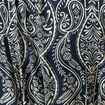 Robe longue &eacute;vas&eacute;e col v manches longues bleu marine femme