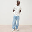 T-shirt en coton ecru homme