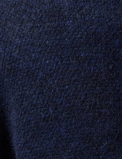 Pull manches longues bleu marine femme