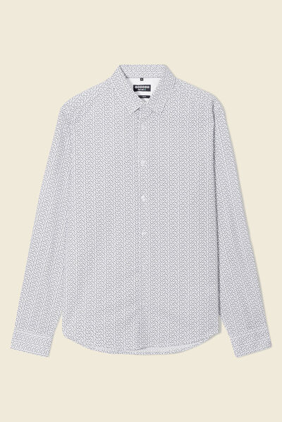 Chemise éco-responsable blanc homme