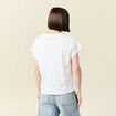 T-shirt manches courtes blanc femme