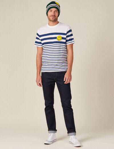 T-shirt SmileyWorld ecru homme
