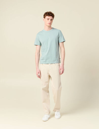 T-shirt éco-responsable bleu gris homme