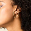 Boucles d'oreilles pendantes couleur or femme