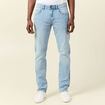 Jeans straight ultra stretch denim bleach homme