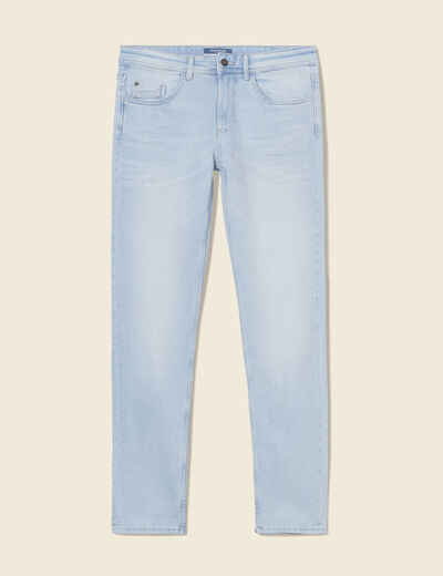Jeans slim éco-responsable denim snow bleach homme