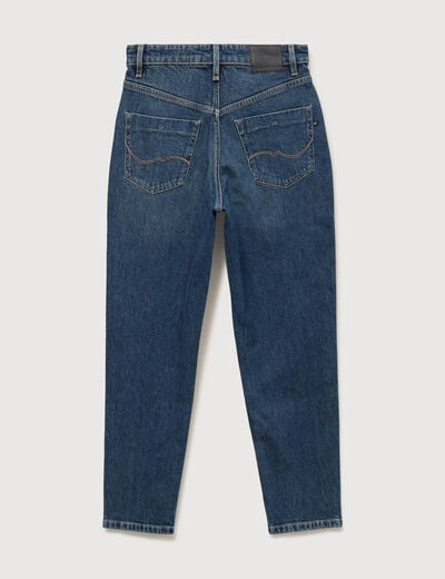 Jeans mom 7/8&egrave;me bleu femme