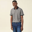 Polo manches courtes gris foncé homme