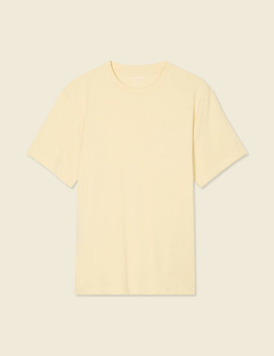 T-shirt manches courtes jaune homme