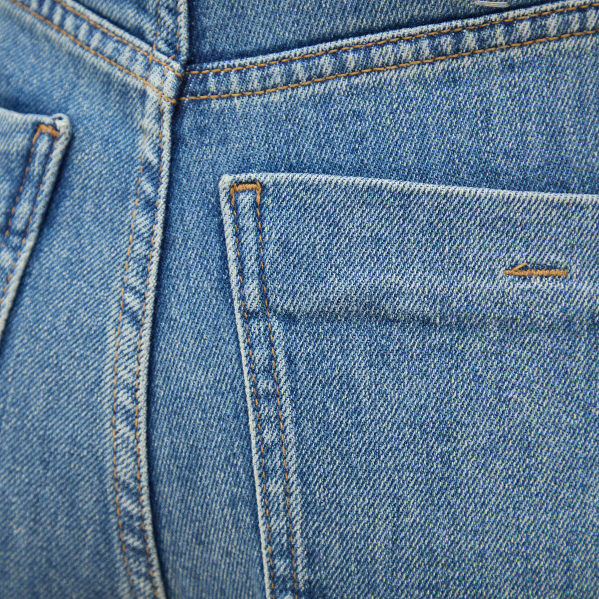 Jeans mom cropped taille haute denim dirty femme