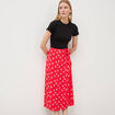 Jupe fluide rouge femme