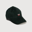 Casquette en velours de coton vert fonc&eacute; homme