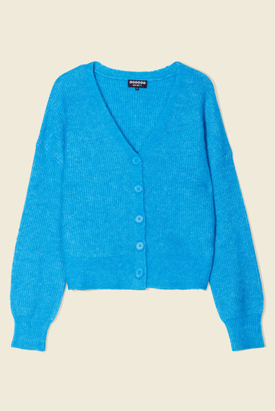 Gilet éco-responsable bleu femme