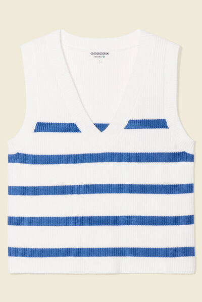 Pull éco-responsable ecru femme