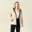 Parka r&eacute;versible vert kaki femme