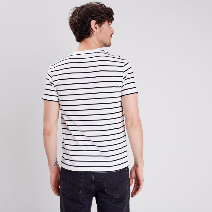 T-shirt manches courtes blanc homme