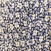 Jupe longue droite plissée bleu marine femme
