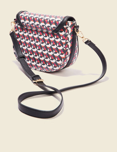 Sac rond à bandoulière multicolore femme