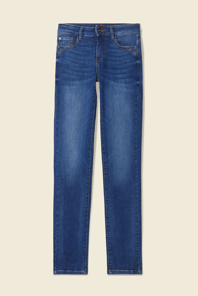 Jeans Camille - slim denim stone femme