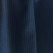 Pantalon large taille haute ray&eacute; bleu marine femme