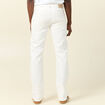 Jeans regular longueur 34 denim blanc homme