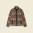 Gilet manches longues zipp&eacute; sherpa beige homme