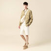 Veste oversize poches rabat taupe homme