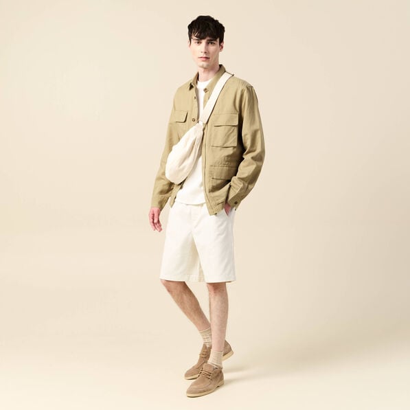 veste oversize poches rabat taupe homme Veste oversize poches rabat taupe homme
