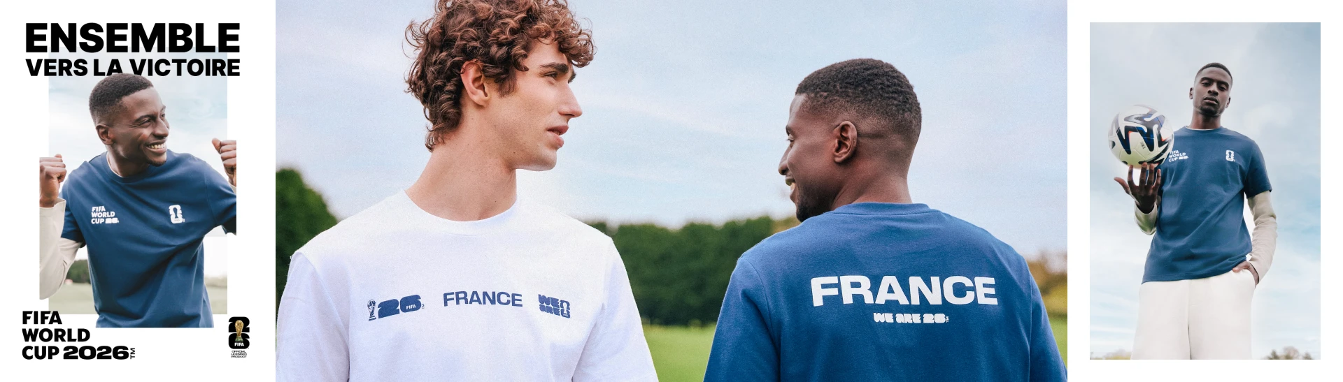 Ensemble vers la victoire, FIF WORLD CUP 2026. T-shirts officiels Bonobo x Fifa