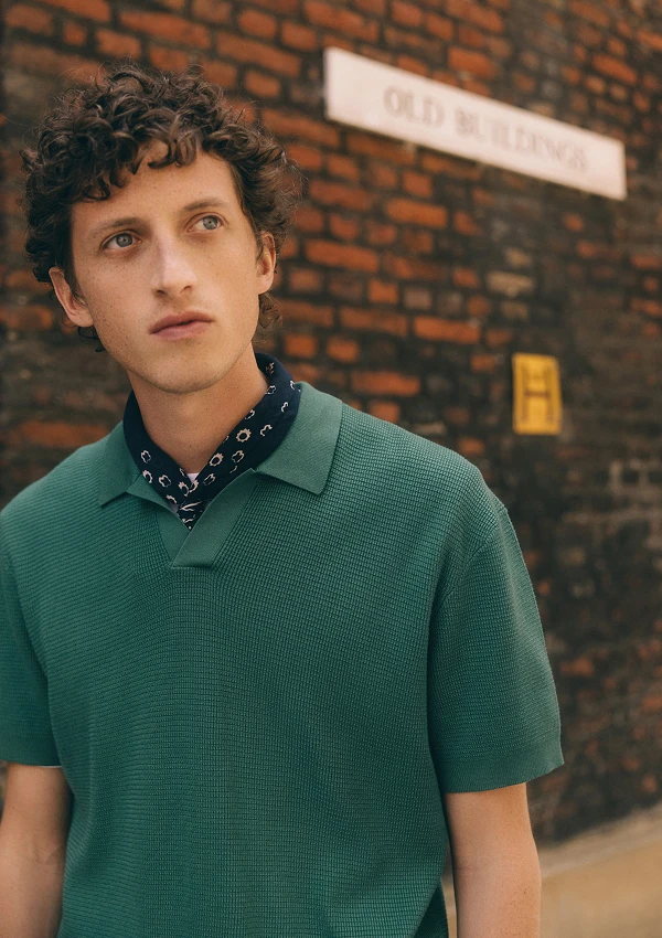 tenue homme - polo vert foncé