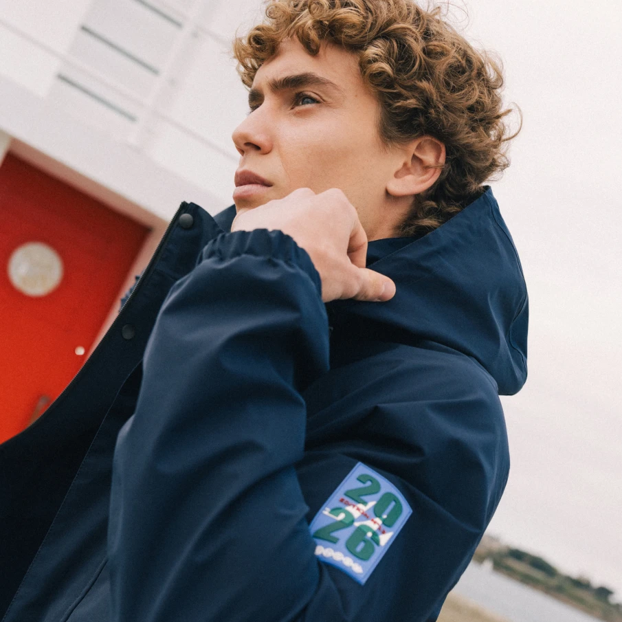 parka pour homme bleu marine