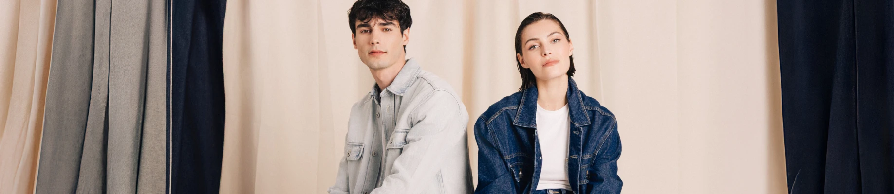 Visuel Studio 1 homme 1 femme denim - Bonobo