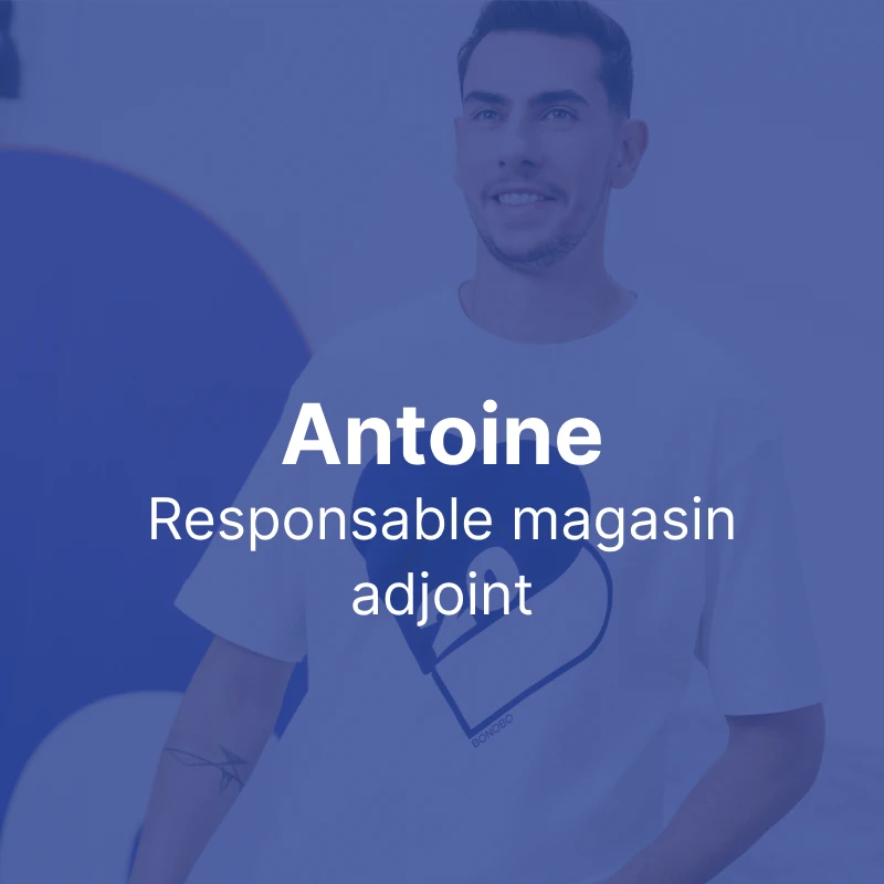 portrait Antoine Responsable magasin adjoint