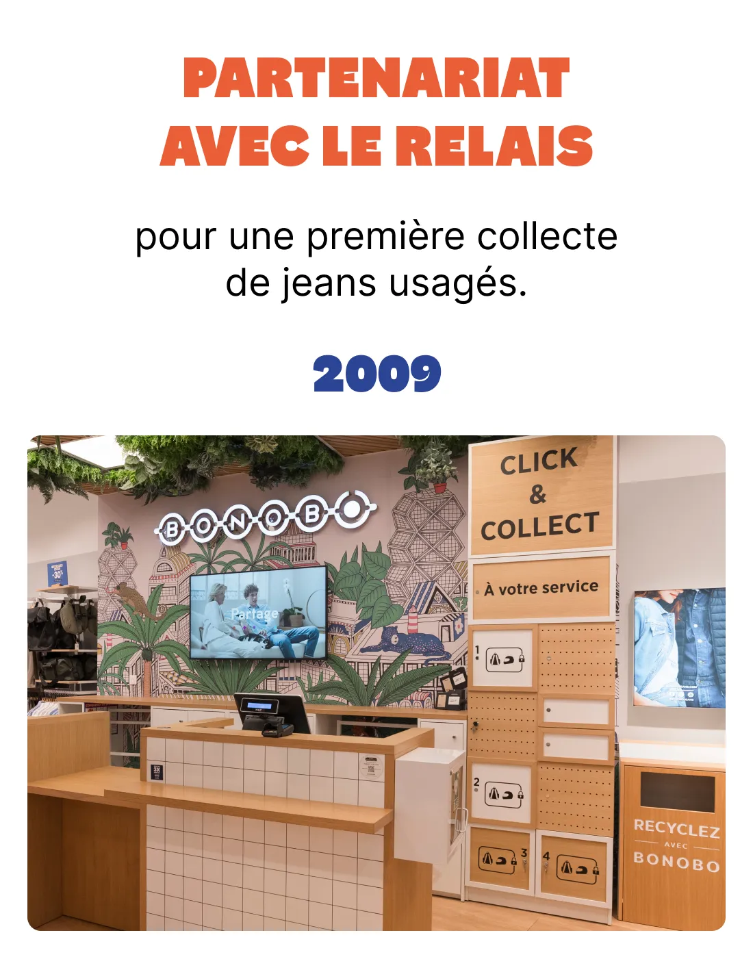 2009 partenariat avec le relais