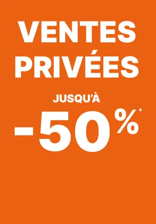 Ventes privées jusqu'à -50%
