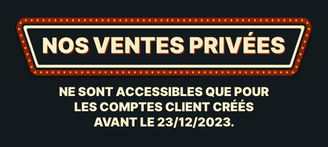 Vente hotsell privée homme