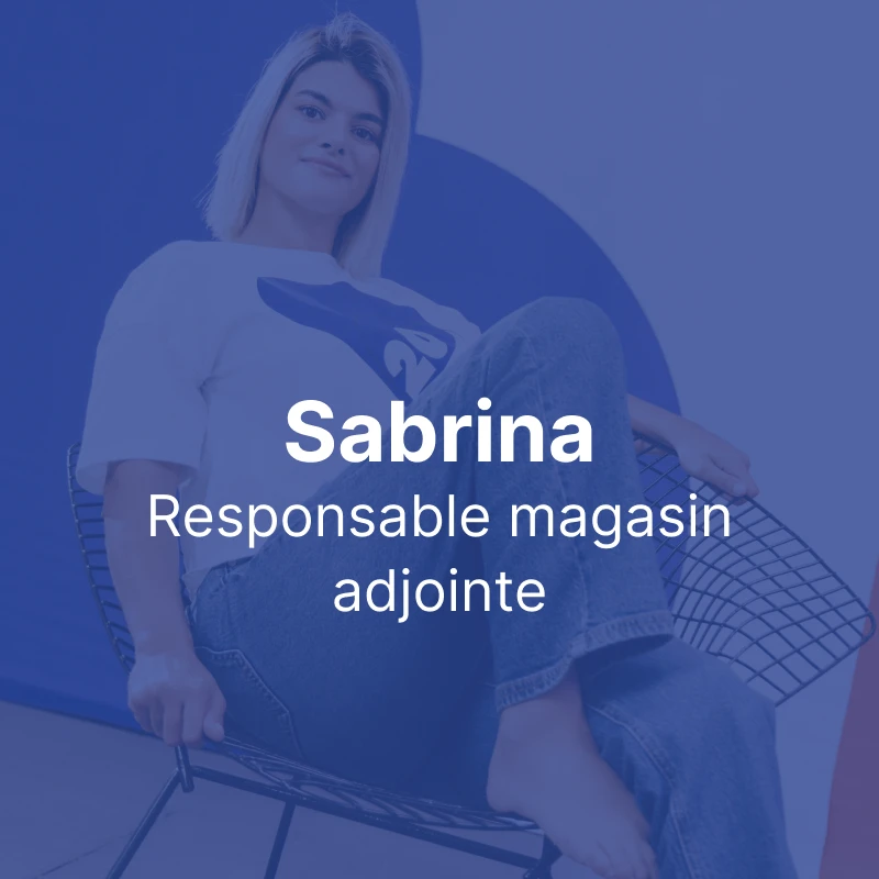 portrait Sabrina Responsable magasin adjointe