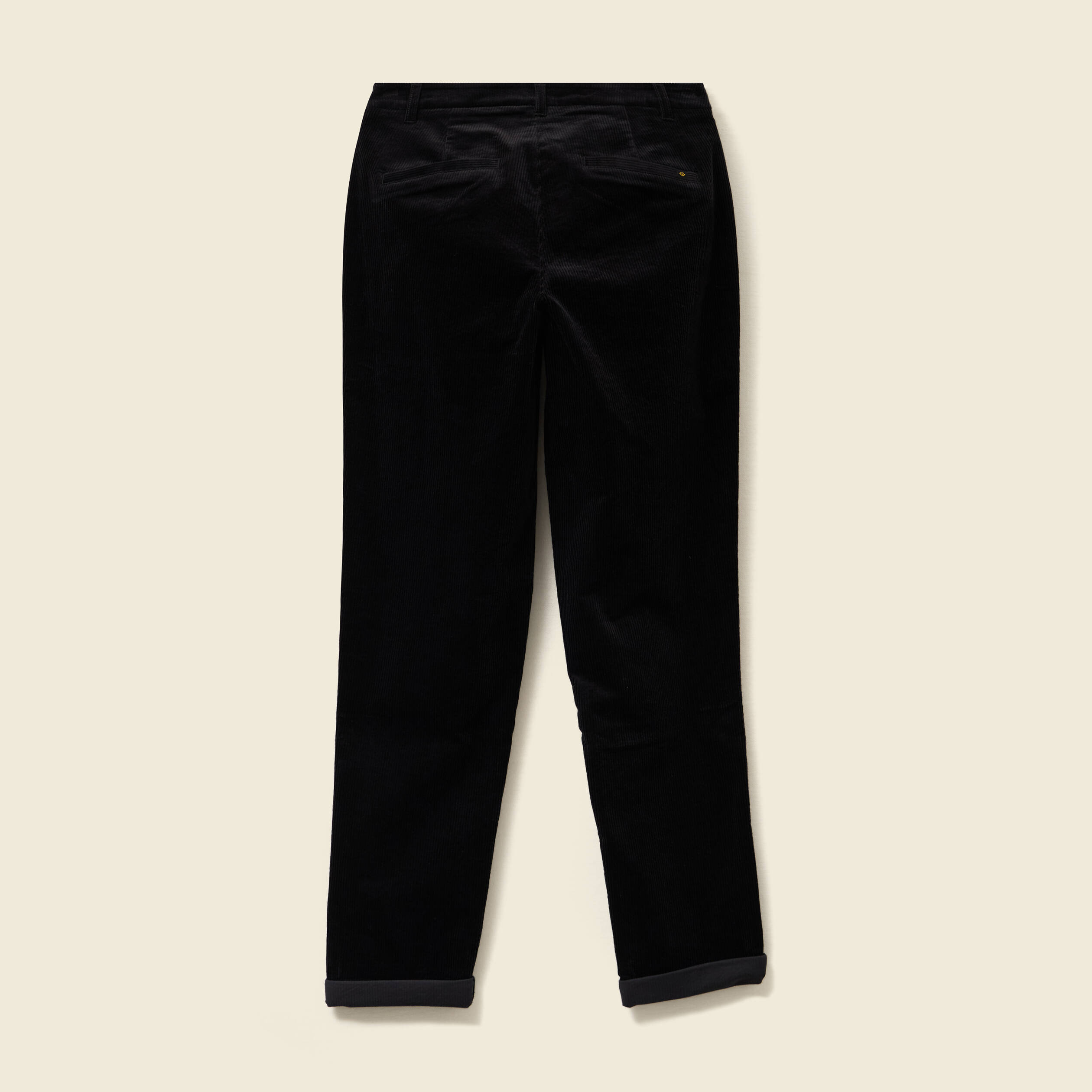 Pantalon large 7/8&egrave;me taille haute noir femme