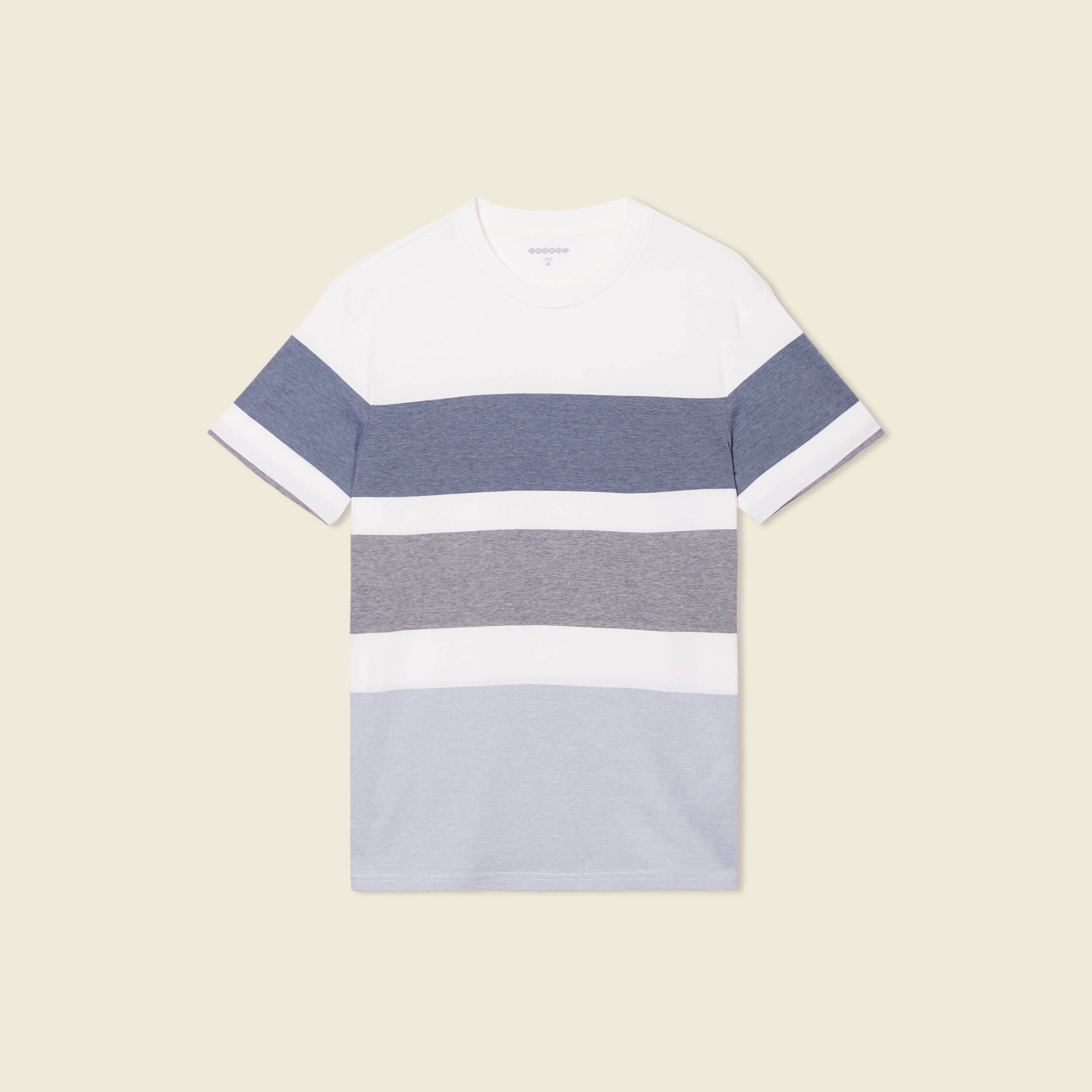 t shirt manches courtes bleu gris homme T-shirt manches courtes bleu gris homme