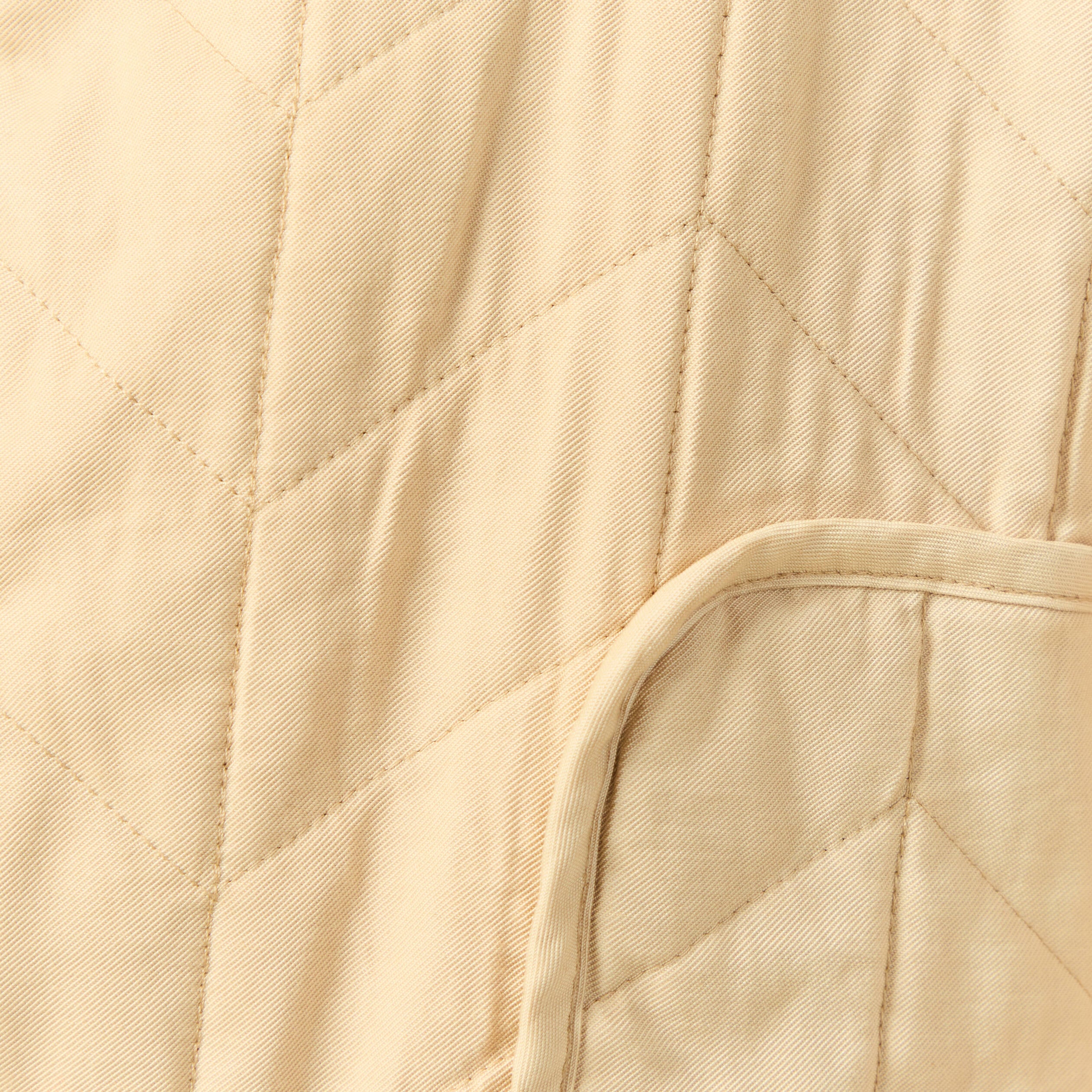 Doudoune droite courte manches longues beige femme