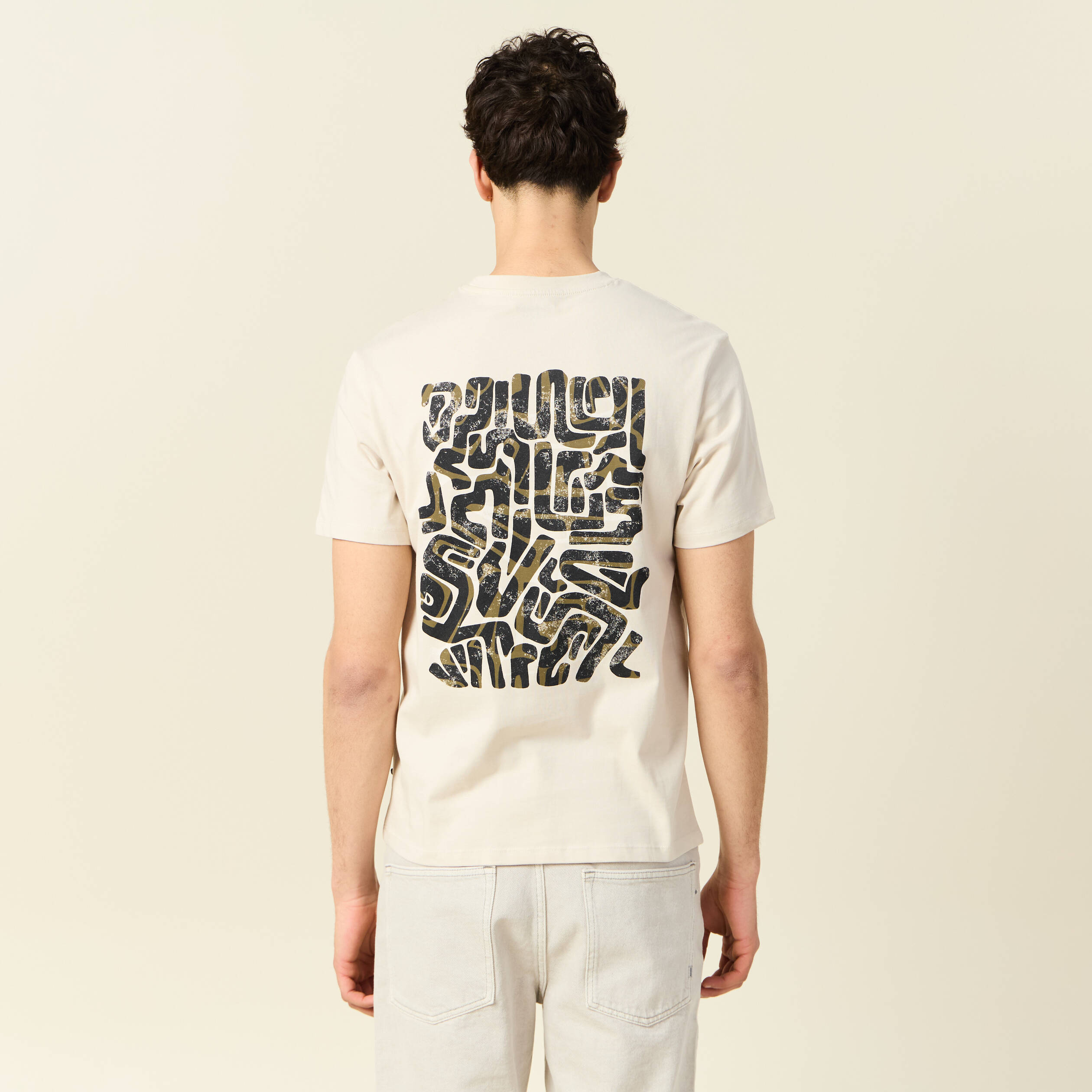 T-shirt manches courtes sable homme
