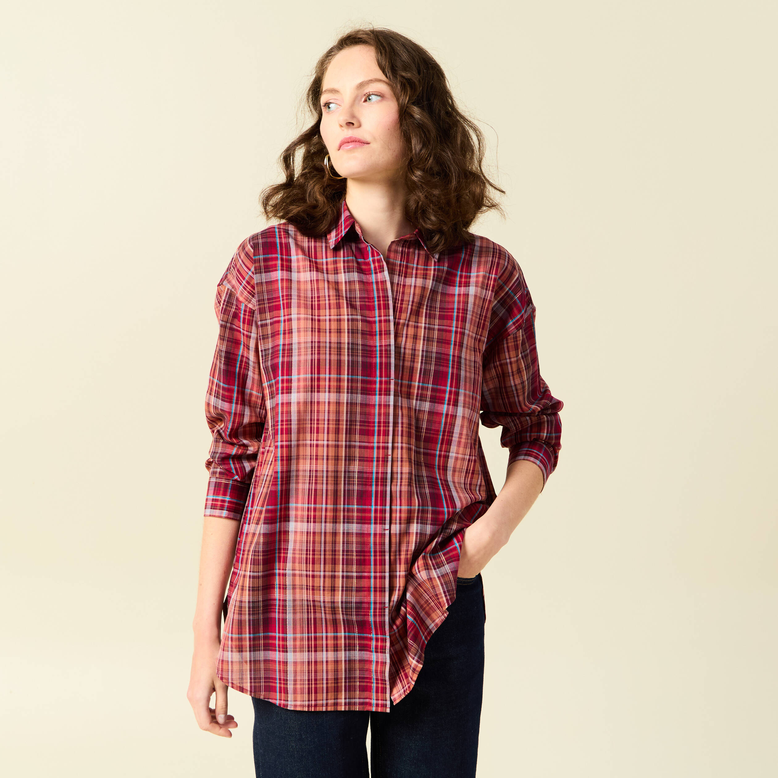 Blouse prune femme deals