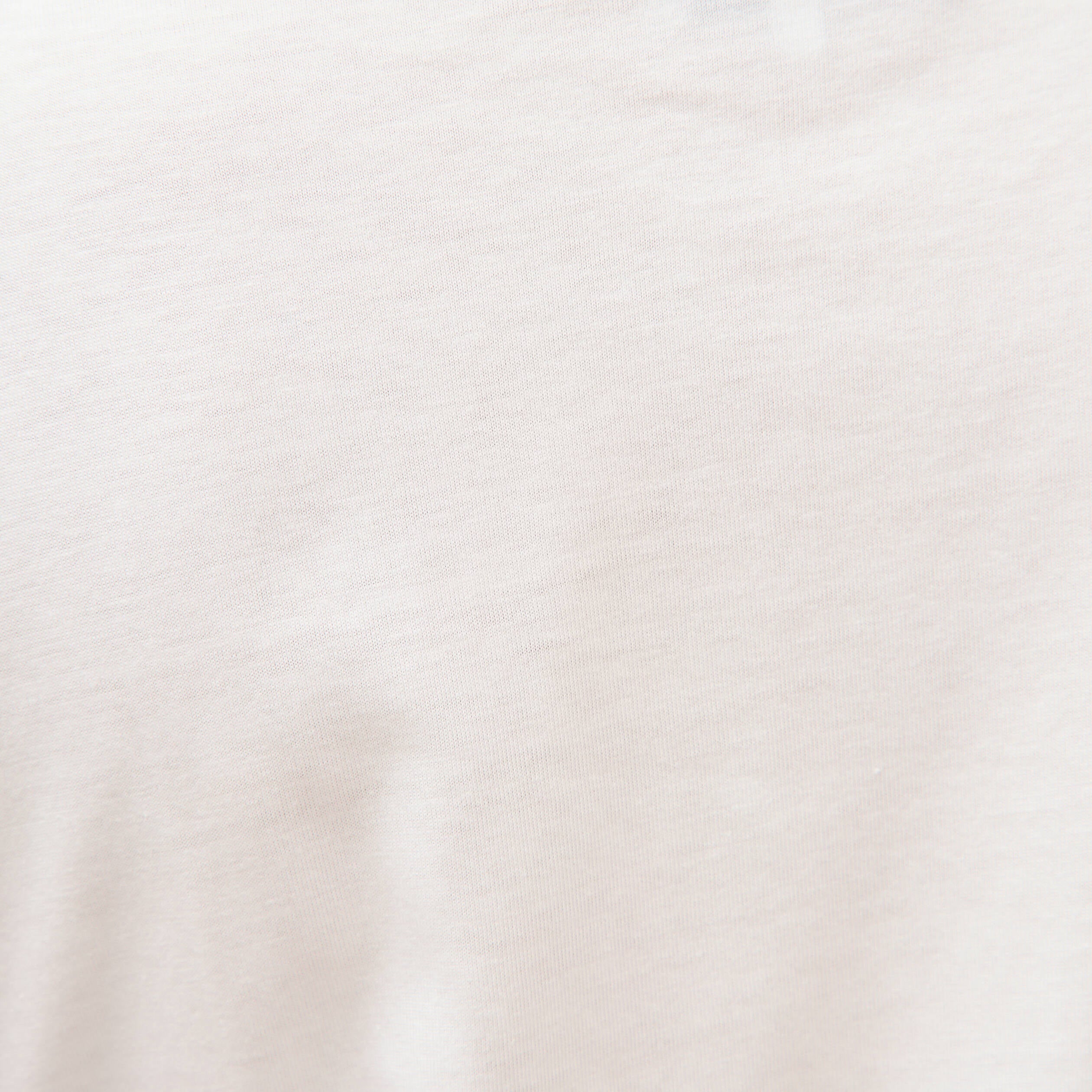 T-shirt col bateau manches courtes ecru femme